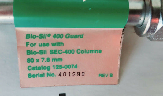 BIO-RAD CHROMATOGRAPHY COLUMN Bio-Sil 400 Guard For Use w/ SEC-400 80mm x 7.8mm