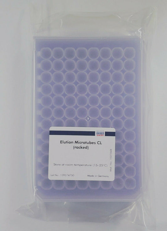 4 Racks PCR Microtubes Qiagen™ 96 Rack Elution CL, w/ 800 Caps, for Lab Testing, PCR